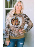 Azura Exchange Leopard Tie Dyed Graphic Long Sleeve Top - S