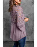 Azura Exchange Lace Button Top - M