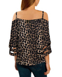 Azura Exchange Cold Shoulder Blouse - L