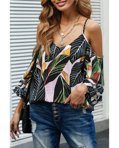 Azura Exchange Cold Shoulder Blouse - L