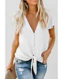 Azura Exchange Button Down Tie Top - 2XL