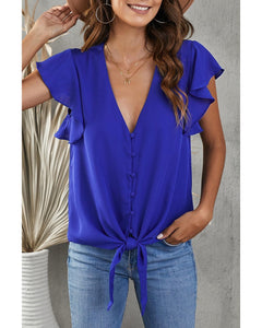 Azura Exchange Button Tie Top - 2XL