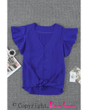 Azura Exchange Button Tie Top - 2XL