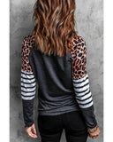 Azura Exchange Leopard Striped Long Sleeve Top - XL