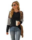 Azura Exchange Leopard Striped Long Sleeve Top - XL