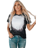 Azura Exchange Tie-dyed Round Neck Short Sleeve T-shirt - L