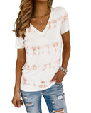 Azura Exchange Striped Tie Dye Tee - L