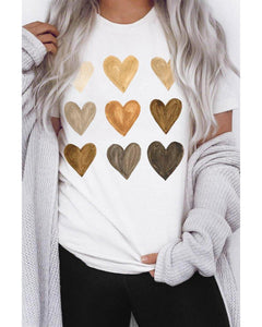 Azura Exchange Kind Heart Print T-shirt - L