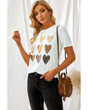 Azura Exchange Kind Heart Print T-shirt - L