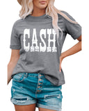 Azura Exchange CASH Letter Print Tee - M