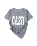 Azura Exchange CASH Letter Print Tee - M