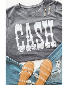 Azura Exchange CASH Letter Print Tee - XL