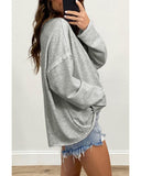 Azura Exchange Oversized Drop Sleeve Top - L