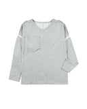 Azura Exchange Oversized Drop Sleeve Top - L