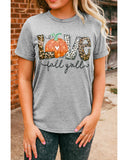 Azura Exchange Pumpkin Leopard T-Shirt - Love Fall Yall - L