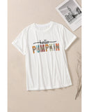 Azura Exchange Pumpkin Leopard Graphic Casual Tee - S