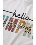 Azura Exchange Pumpkin Leopard Graphic Casual Tee - S