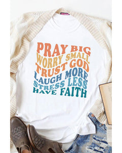 Azura Exchange Faith Inspired Words Print T-Shirt - XL