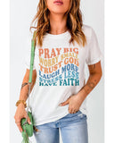 Azura Exchange Faith Inspired Words Print T-Shirt - XL