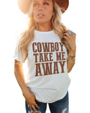 Azura Exchange Cowboy Take Me Away T-Shirt - L