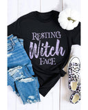 Azura Exchange Resting Witch Face Graphic Tee - M