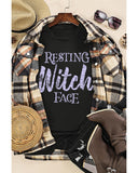 Azura Exchange Resting Witch Face Graphic Tee - M