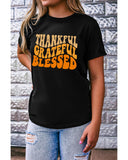 Azura Exchange Thankful Grateful Blessed Graphic Tee - XL