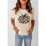 Azura Exchange Thankful Pumpkin Plaid Print Graphic Tee - M