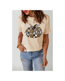 Azura Exchange Thankful Pumpkin Plaid Print Graphic Tee - M