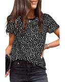 Azura Exchange Cheetah Print Short Sleeve T Shirt - L