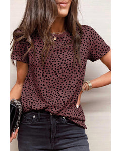 Azura Exchange Cheetah Print Short Sleeve T-Shirt - L