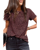 Azura Exchange Cheetah Print Short Sleeve T-Shirt - L