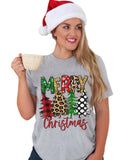 Azura Exchange Christmas Tree Pattern Crew Neck Graphic Tee - 2XL