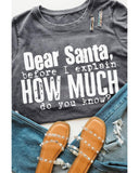 Azura Exchange Christmas Funny Saying Print T-Shirt - S