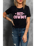 Azura Exchange Cowboy Letters Crew Neck T-shirt - L