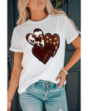 Azura Exchange Heart Print T-shirt - L