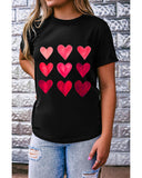 Azura Exchange Heart Graphic Tee for Valentines Day - L