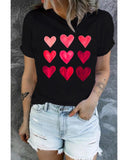 Azura Exchange Heart Graphic Tee for Valentines Day - L