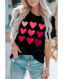 Azura Exchange Heart Graphic Tee for Valentines Day - L