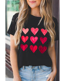 Azura Exchange Heart Graphic Tee for Valentines Day - L