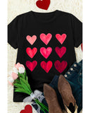 Azura Exchange Heart Graphic Tee for Valentines Day - L