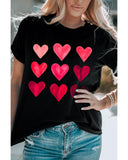 Azura Exchange Heart Graphic Tee for Valentines Day - L