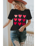 Azura Exchange Heart Graphic Tee for Valentines Day - L