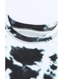 Azura Exchange Tie-dye Round Neck Short Sleeve Top - L