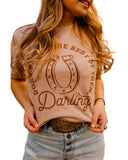 Azura Exchange Darling Letter Graphic Print T-Shirt - 2XL