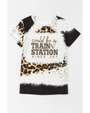 Azura Exchange Graphic Leopard Print T-Shirt - S