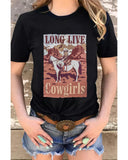 Azura Exchange LONG LIVE Cowgirls Graphic Print T-Shirt - L