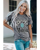 Azura Exchange Leopard Turquoise Bead Mama Graphic T-shirt - 2XL