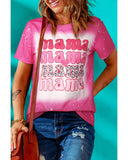 Azura Exchange Full of Mama Letter Print Tie Dye Tee - M