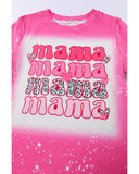 Azura Exchange Full of Mama Letter Print Tie Dye Tee - M